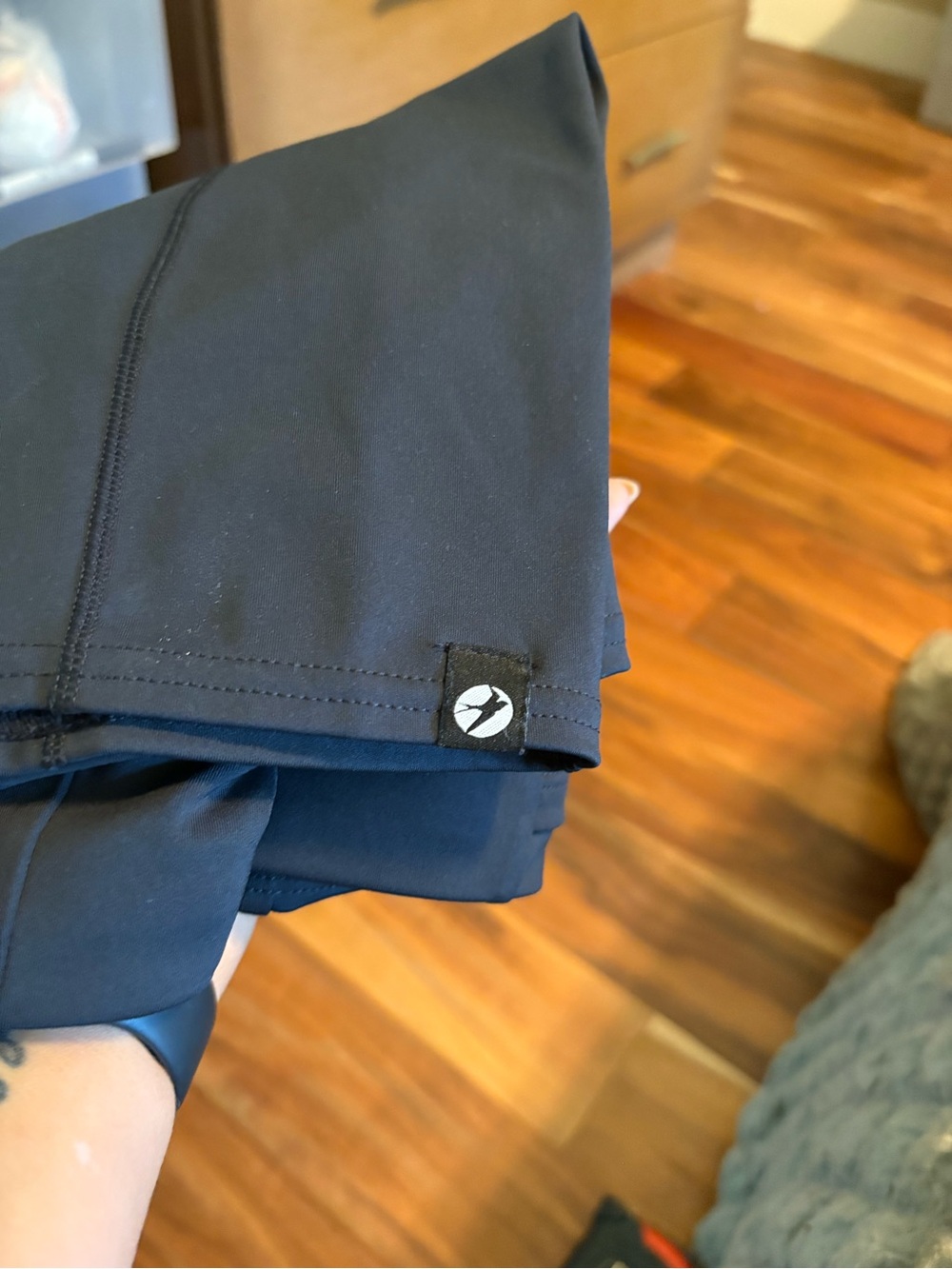 Oiselle Black Biker Shorts S Compression Athletic Running Shorts (0872) - Picture 5 of 6